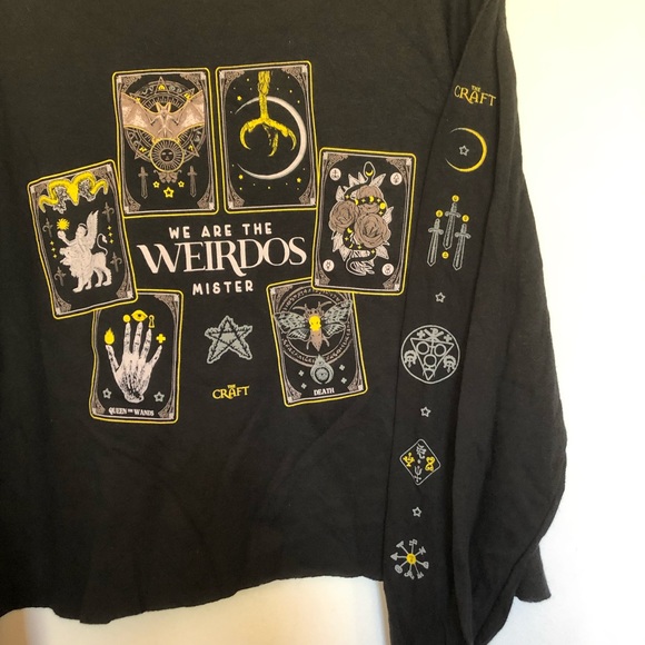 The Craft Long Sleeve Tarot Card Crop T shirt - Picture 4 of 4